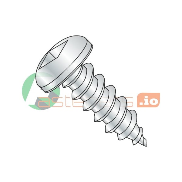 Newport Fasteners Sheet Metal Screw, #14 x 1 in, Zinc Plated Steel Pan Head Square Drive, 3000 PK 695323 - main